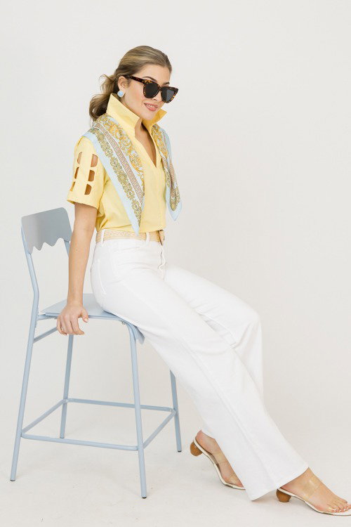 Cut It Out Top, Yellow