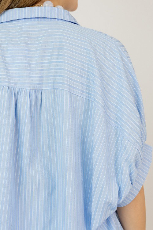 Kaylee Stripe Shirt, Blue