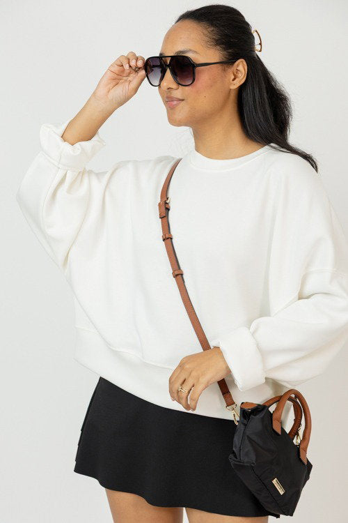 Ultra Soft Sweatshirt, Cream