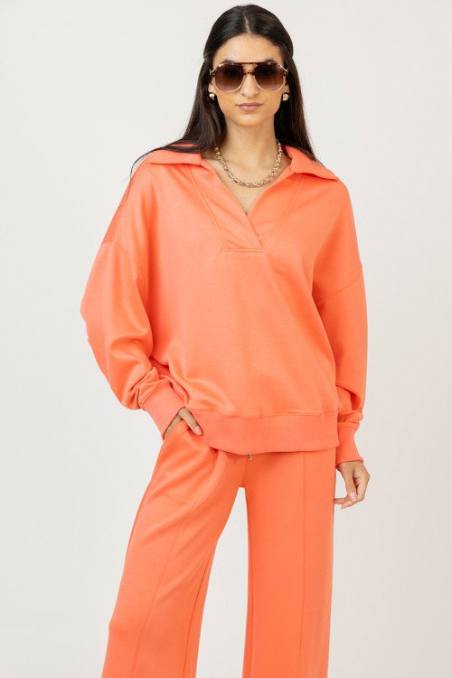 Call The Shots Pullover, Salmon