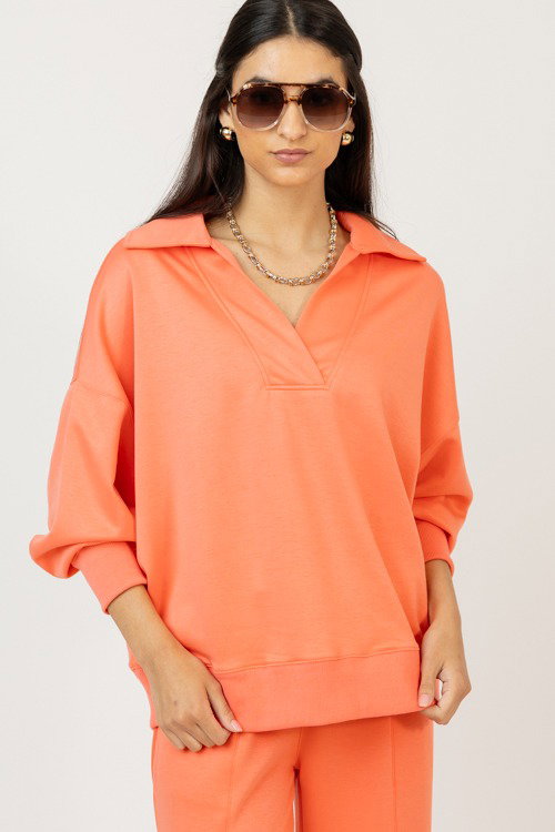 Call The Shots Pullover, Salmon