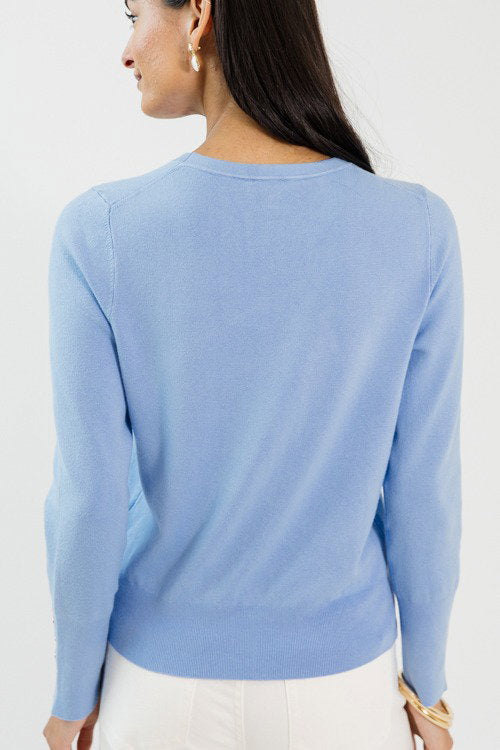 Simply Elevated Sweater, Lt Blue