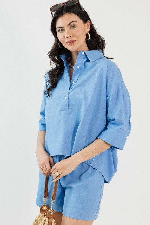 Sunny Days Shorts Set, Blue
