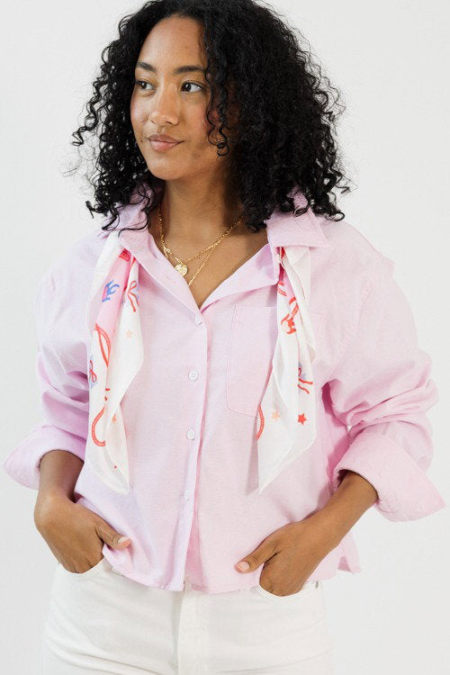 Modern Button Down, Pink
