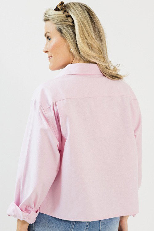 Modern Button Down, Pink