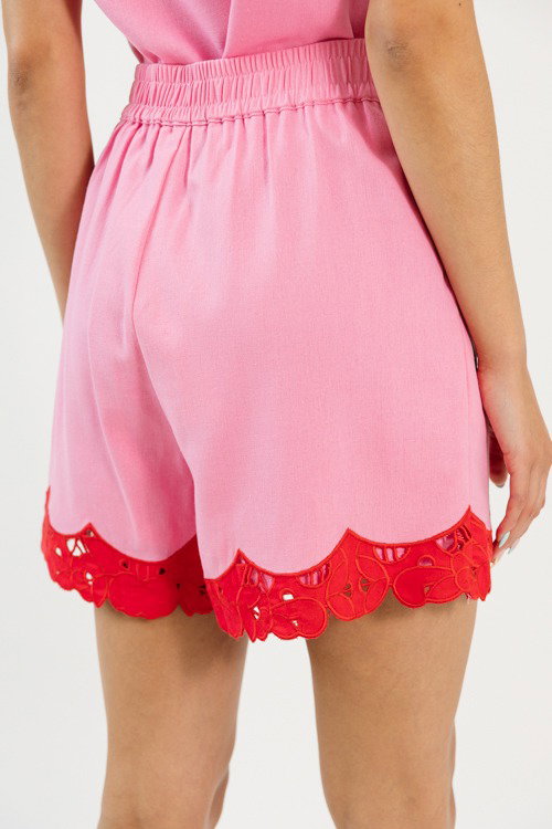 Lace Hem Set, Pink