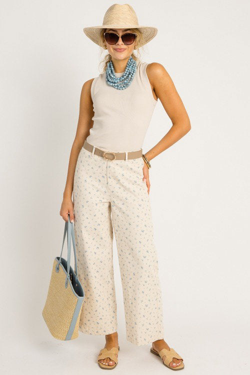 Rib Knit Tank, Soy Latte