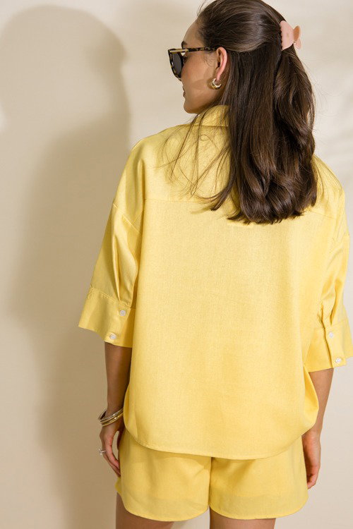 Sunny Days Shorts Set, Yellow