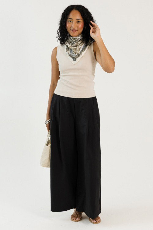 Rib Knit Tank, Soy Latte