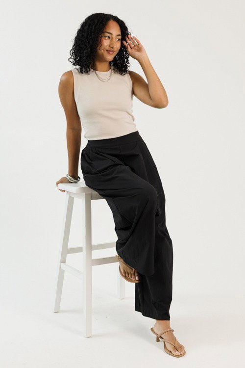 Rib Knit Tank, Soy Latte
