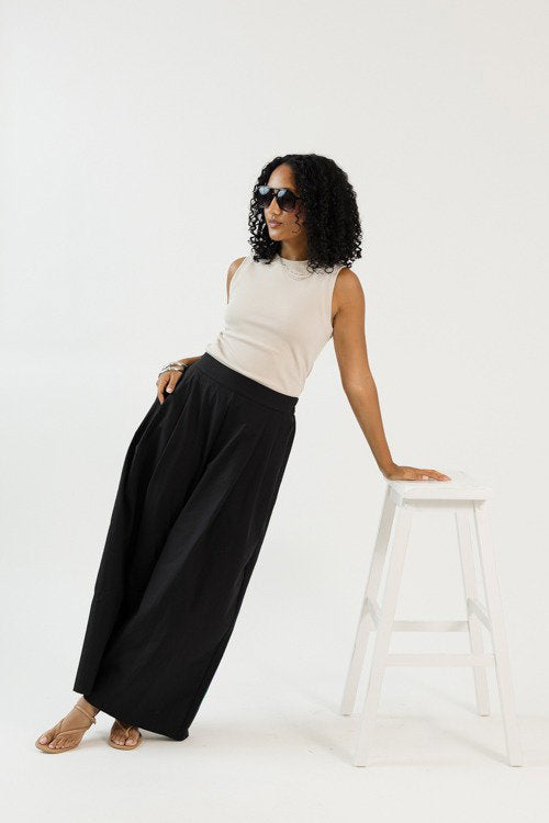 Rib Knit Tank, Soy Latte
