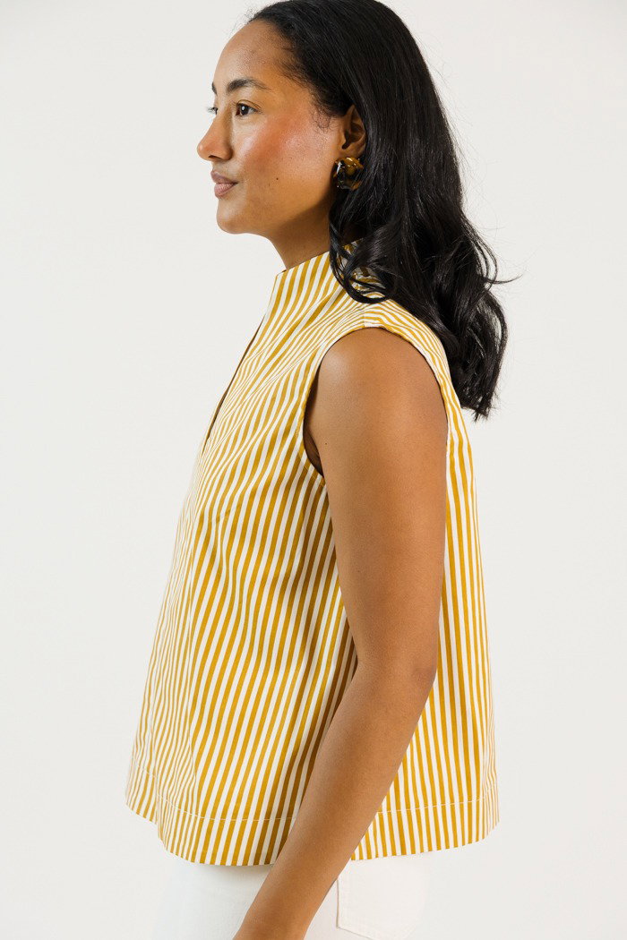 Striped Joanna Tank, Yellow