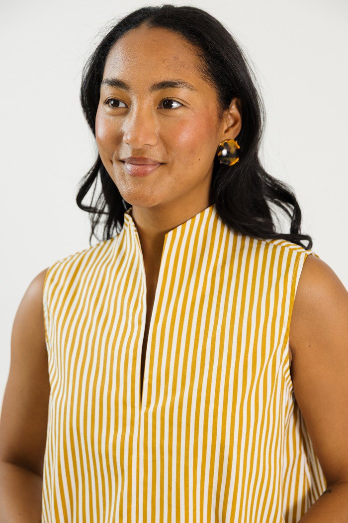Striped Joanna Tank, Yellow