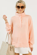 Soft Scallops Pullover, Peach
