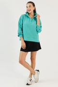 Genie Collared Pullover, Mint
