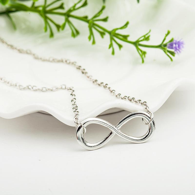 Alloy Number 8 Necklace Nhdp155692