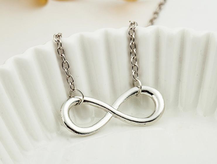 Alloy Number 8 Necklace Nhdp155692