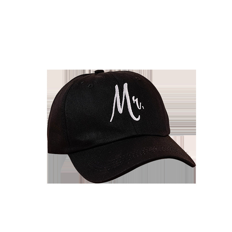 Black Hat Women's Korean-style Fashionable Wide Brim Face-looking Peaked Cap Japanese Style All-matching Fashion Hat Male Baseball Cap