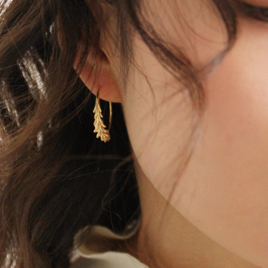 French Style Grain Copper Earrings Plating Copper Earrings