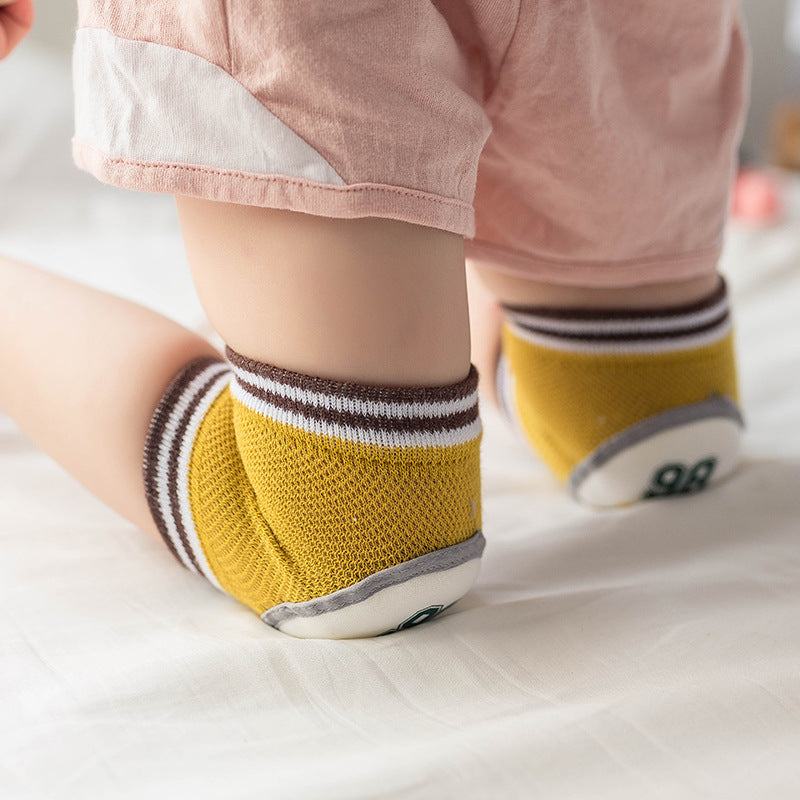 Fashion Baby Knee Pads With Animal Printing, 2 Pieces Cotton Knee Protectors For Kids