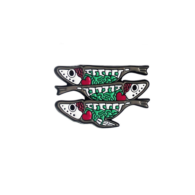 Animal Pin Made Of Alloy Featuring Stoving Varnish Craftsmanship, Perfect For Halloween