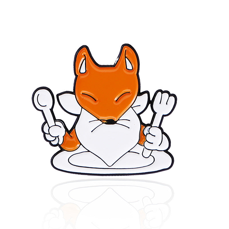 Fox Pin Made Of Alloy Featuring Stoving Varnish Craftsmanship