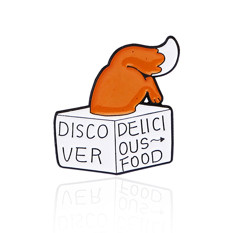 Fox Pin Made Of Alloy Featuring Stoving Varnish Craftsmanship