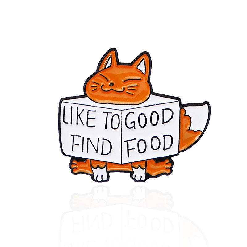 Fox Pin Made Of Alloy Featuring Stoving Varnish Craftsmanship