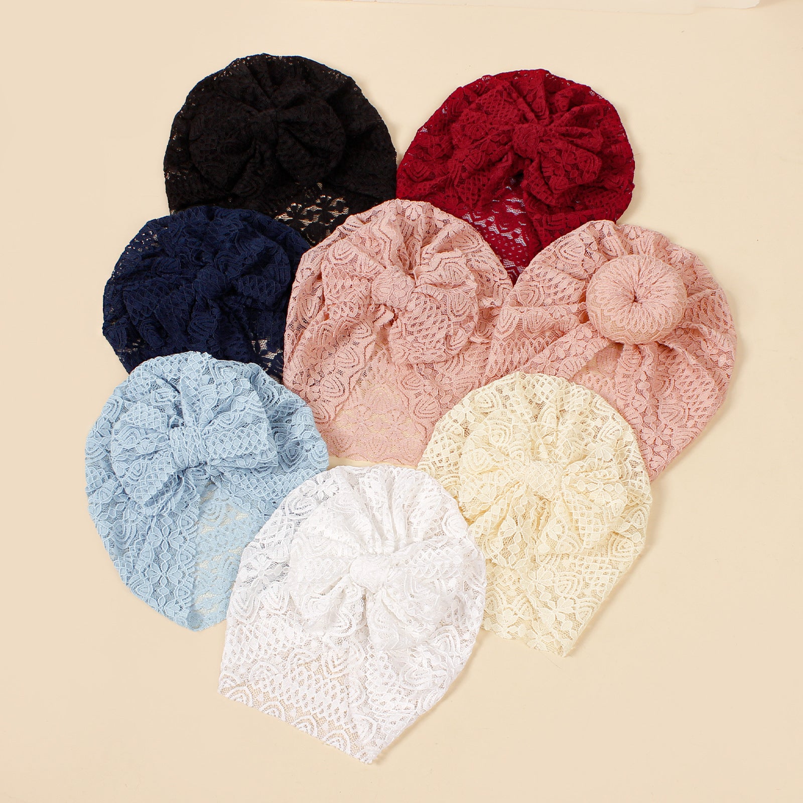 Simple Style Solid Color Baby Hat For Kids Featuring Bow Tie Design, Perfect For Snow White Theme
