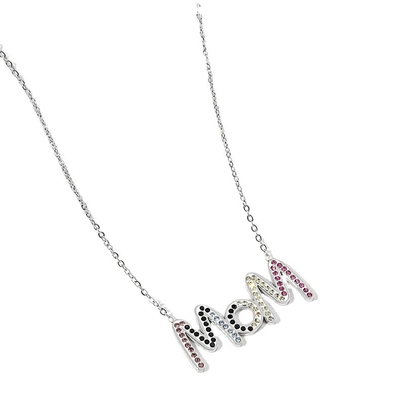 New Style Steel Color Choker Necklace For Women With 304 Stainless Steel And Rhinestones On Cable Chain