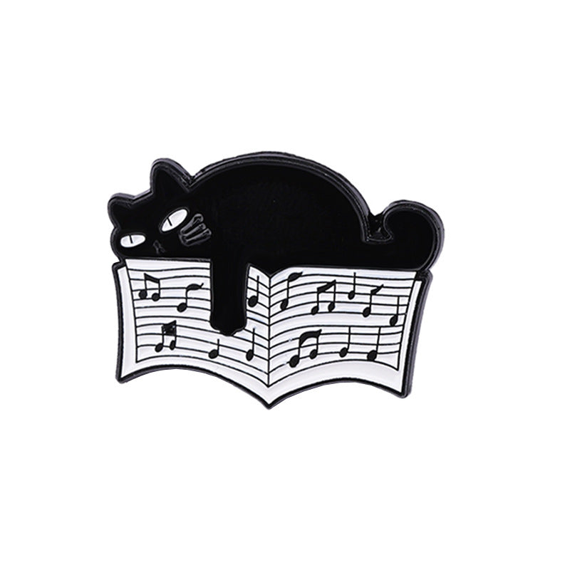 Cat Pin Made Of Zinc Alloy Featuring Durable Stoving Varnish Coating