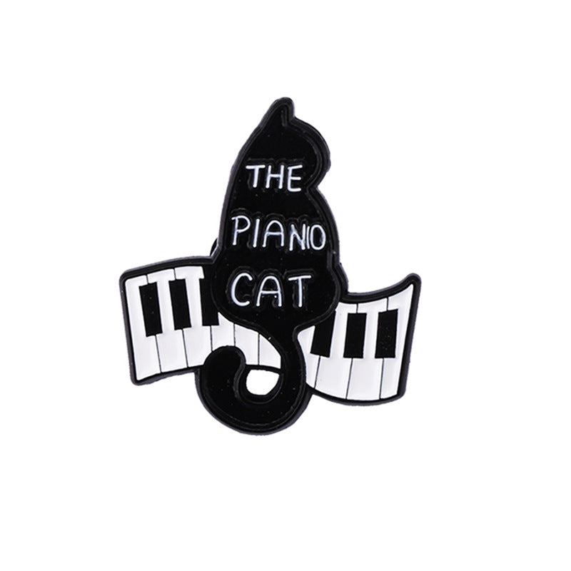 Cat Pin Made Of Zinc Alloy Featuring Durable Stoving Varnish Coating
