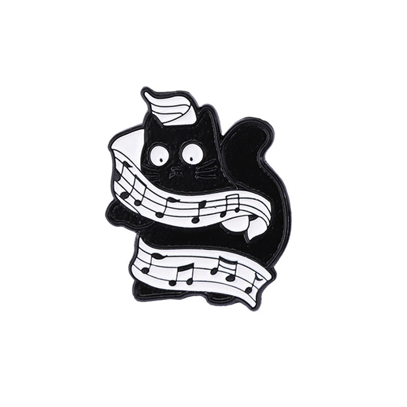 Cat Pin Made Of Zinc Alloy Featuring Durable Stoving Varnish Coating