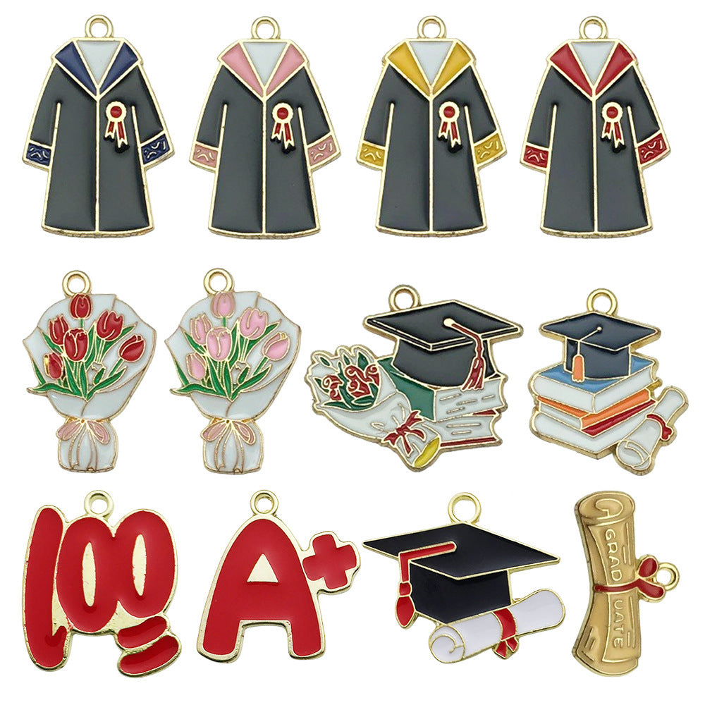 20 PCS Alloy Pendant Book Charms In Blue With Electroplated Finish, Cartoon Style Jewelry Accessories