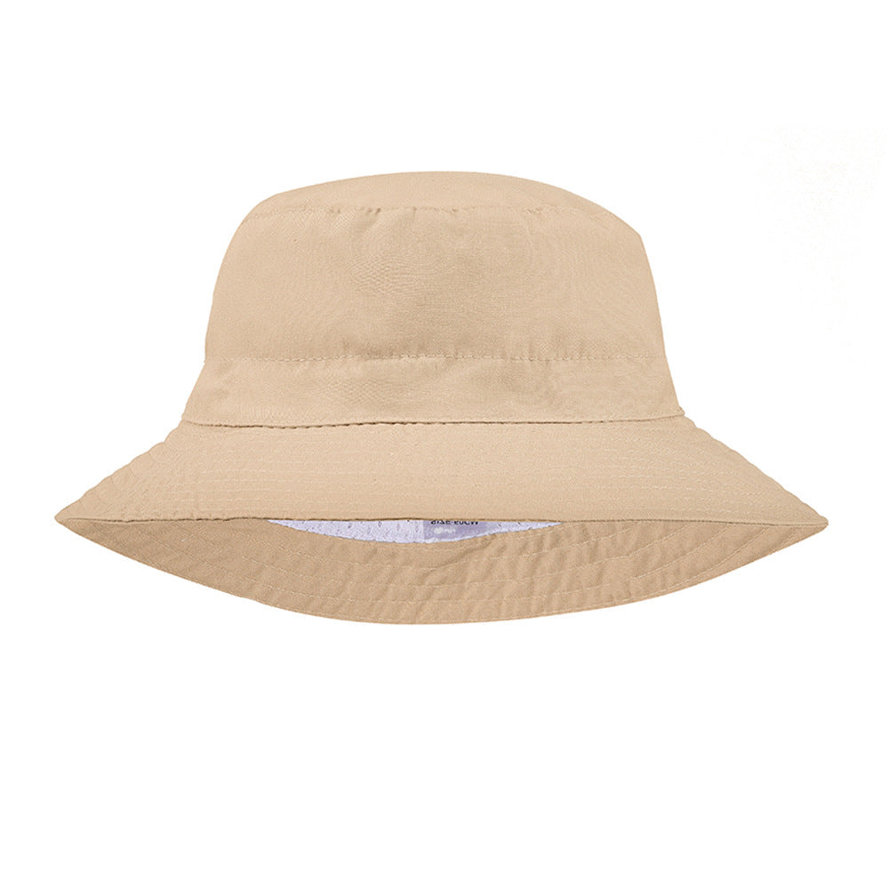 Fashion Solid Color Children Unisex Bucket Hat In 100% Fabric For Summer Wear