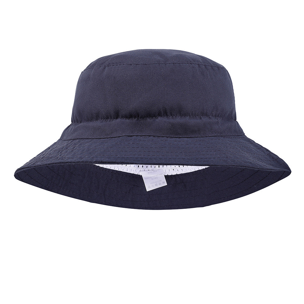 Fashion Solid Color Children Unisex Bucket Hat In 100% Fabric For Summer Wear