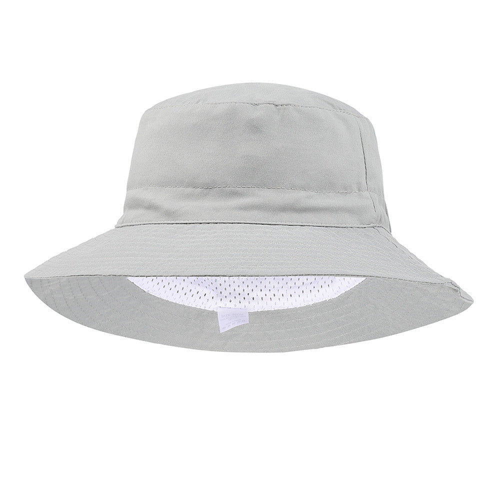 Fashion Solid Color Children Unisex Bucket Hat In 100% Fabric For Summer Wear