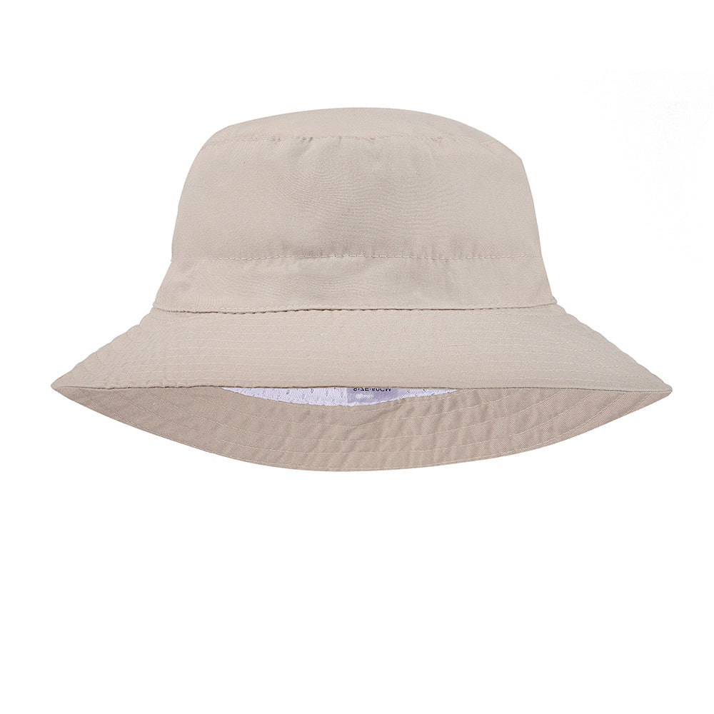 Fashion Solid Color Children Unisex Bucket Hat In 100% Fabric For Summer Wear