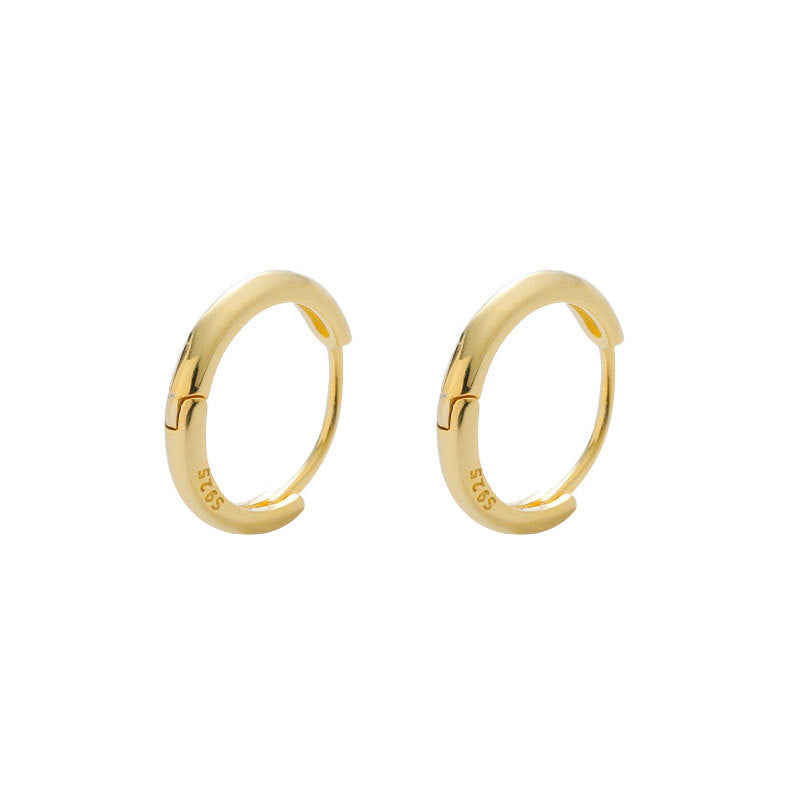 Geometric New Style Earrings For Women In 925 Sterling Silver With Electroplated Gold Plating