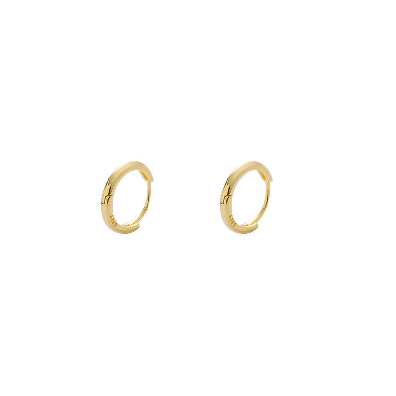 Geometric New Style Earrings For Women In 925 Sterling Silver With Electroplated Gold Plating