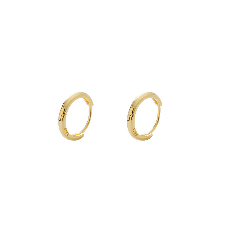 Geometric New Style Earrings For Women In 925 Sterling Silver With Electroplated Gold Plating