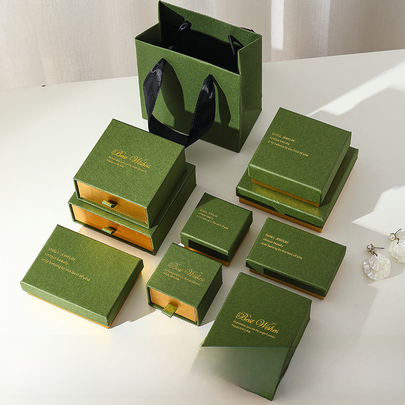 Luxurious Jewelry Packaging Featuring Elegant Hot Stamping Design