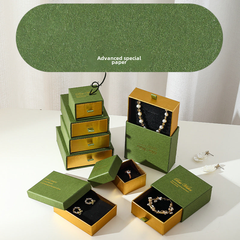 Luxurious Jewelry Packaging Featuring Elegant Hot Stamping Design
