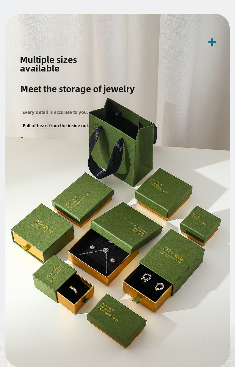 Luxurious Jewelry Packaging Featuring Elegant Hot Stamping Design