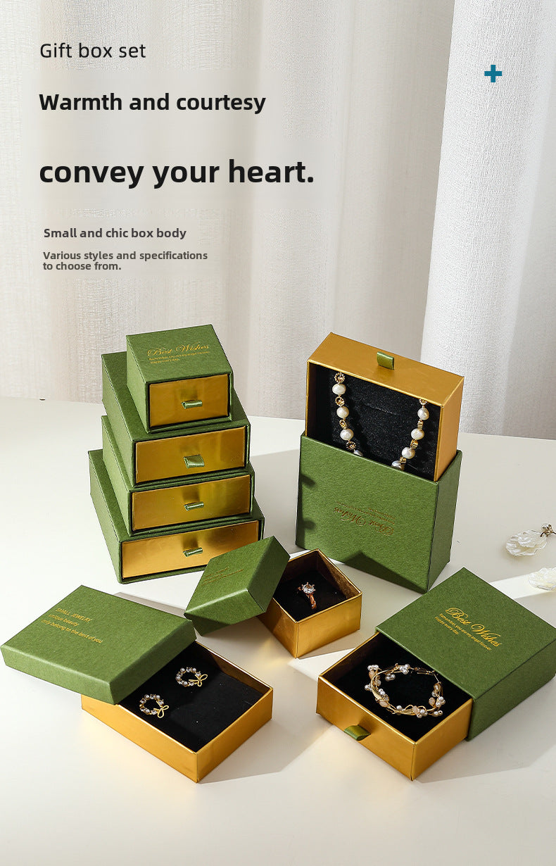 Luxurious Jewelry Packaging Featuring Elegant Hot Stamping Design
