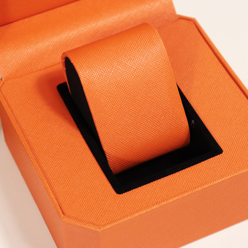 New PU Leather Octagonal Watch Box High-Grade Flip Case Watch Packaging Box Creative Unit Watch Box Wholesale