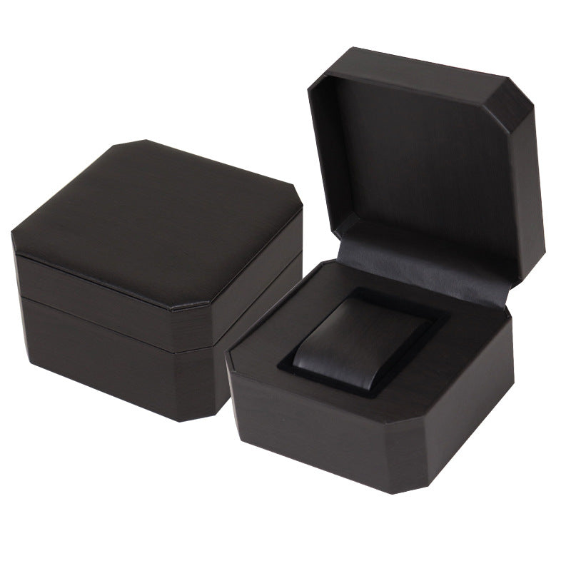 New PU Leather Octagonal Watch Box High-Grade Flip Case Watch Packaging Box Creative Unit Watch Box Wholesale