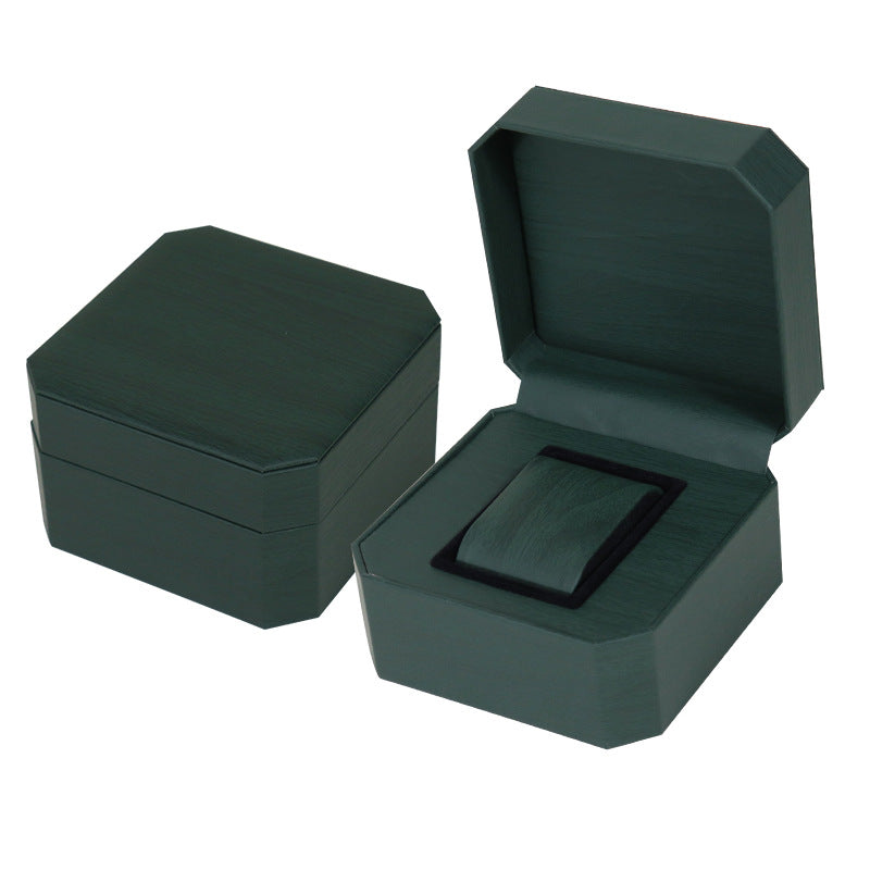 New PU Leather Octagonal Watch Box High-Grade Flip Case Watch Packaging Box Creative Unit Watch Box Wholesale