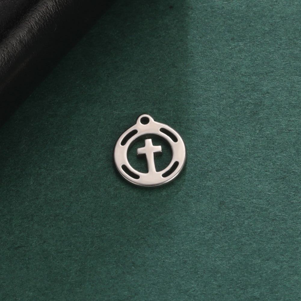 1 Piece 10*10mm 304 Stainless Steel Geometric Polished Pendant