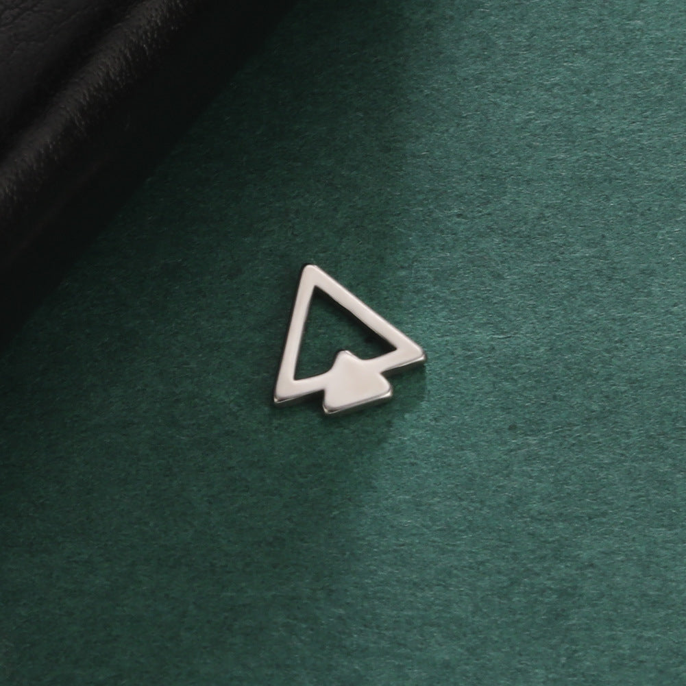 1 Piece 10*10mm 304 Stainless Steel Geometric Polished Pendant